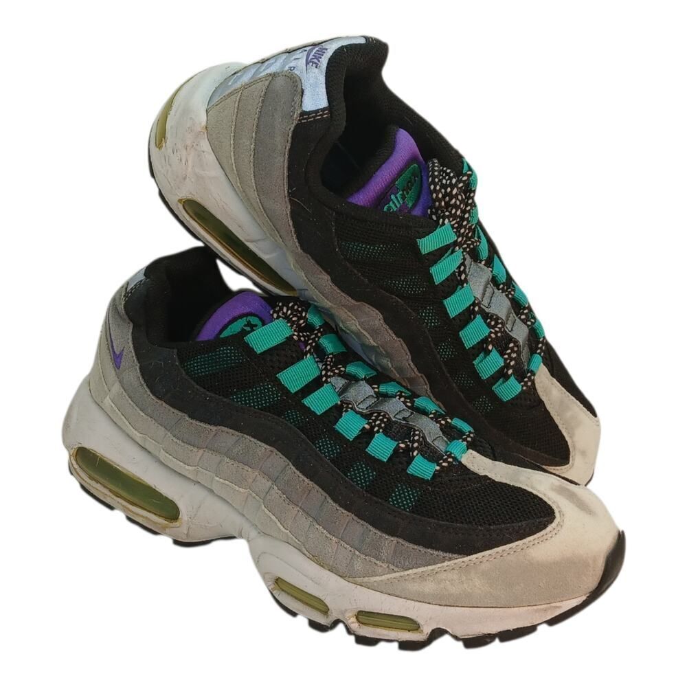 Nike Air Max 95 Mens Reverse Grape Black Sneakers - Size 10.5 - Picture 2 of 7